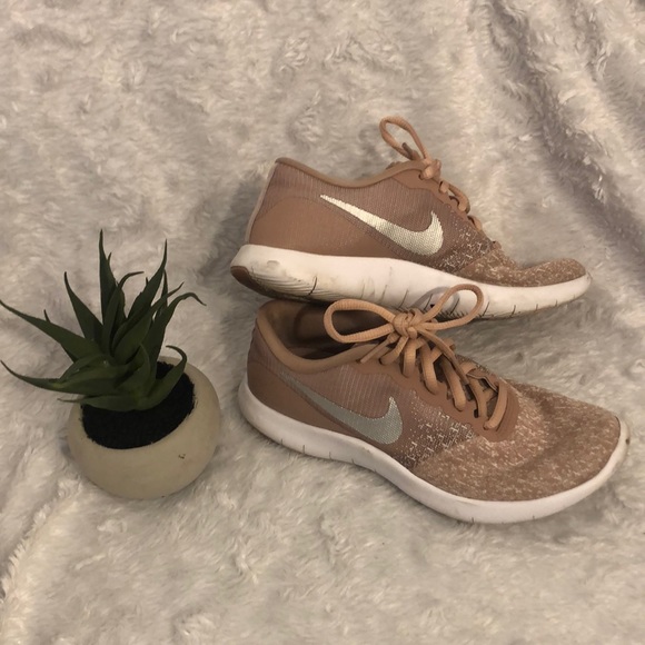 Nike Shoes - Pink and Silver Nikes